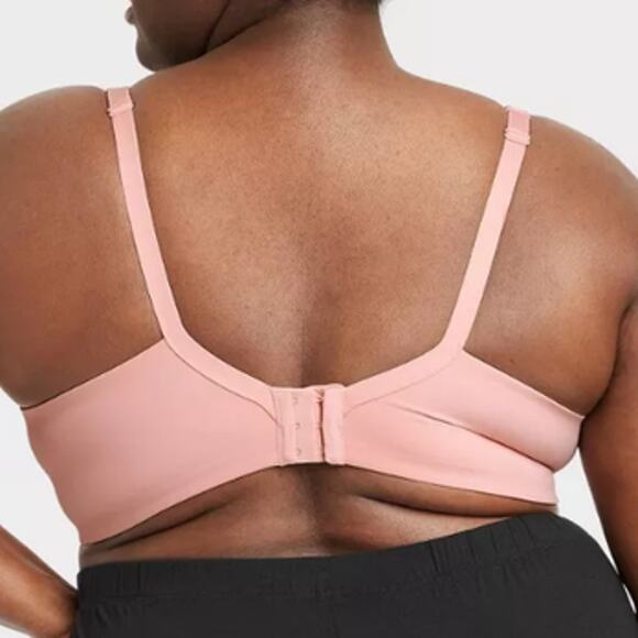 Auden Unlined Full Coverage Underwire Bra Pink DD DDD NEW - Picture 2 of 11